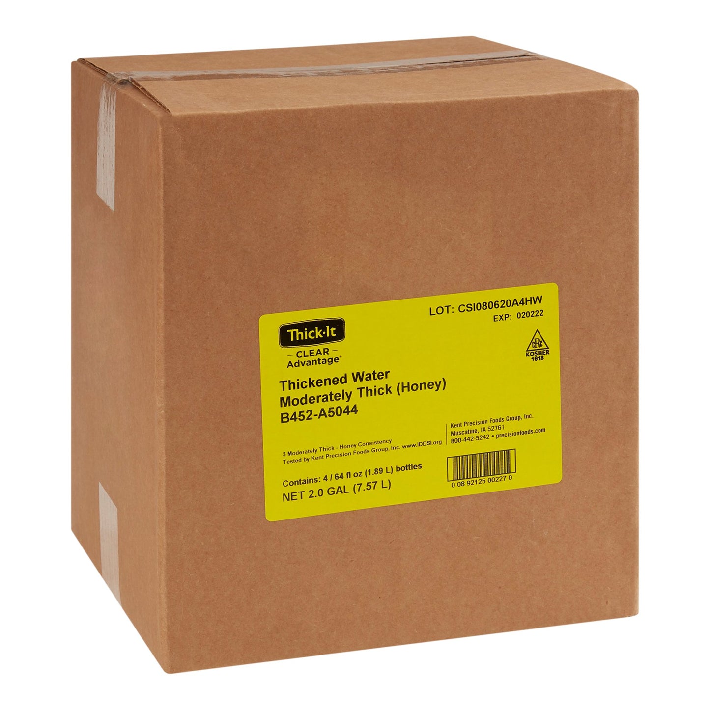 Thick-It® Clear Advantage® Thickened Water 64 oz. Bottle Unflavored Liquid IDDSI Level 3 Moderately Thick/Liquidized (742226_CS)