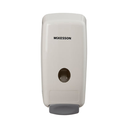 McKesson Soap Dispenser White Plastic Manual Push 1000 mL Wall Mount (468279_CS)