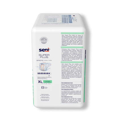 Seni® Super Plus Unisex Adult Incontinence Brief X-Large Disposable Heavy Absorbency (1163830_PK)