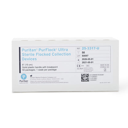 PurFlock Ultra® Nasopharyngeal Collection Swab 6 Inch Length Sterile (851504_BX)