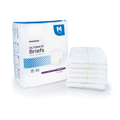 McKesson Unisex Adult Incontinence Brief Medium Disposable Heavy Absorbency (1141834_CS)
