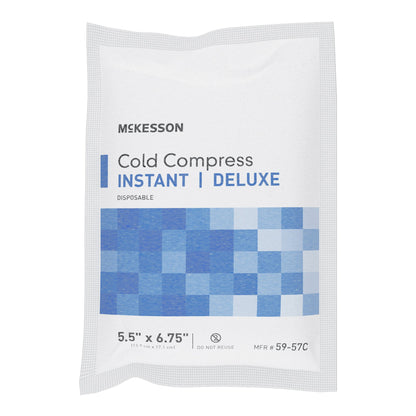 McKesson Deluxe Instant Cold Pack General Purpose Small 5-1/2 X 6-3/4 Inch Fabric / Calcium Ammonium Nitrate / Water Disposable (521482_EA)
