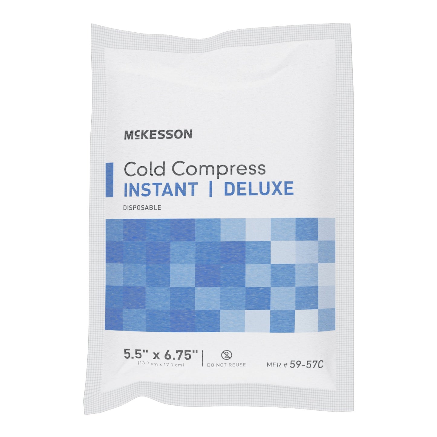 McKesson Deluxe Instant Cold Pack General Purpose Small 5-1/2 X 6-3/4 Inch Fabric / Calcium Ammonium Nitrate / Water Disposable (521482_CS)