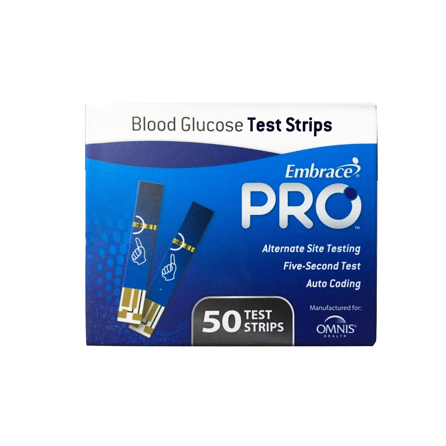 Embrace® Blood Glucose Test Strips 50 Strips per Pack (1034317_CS)