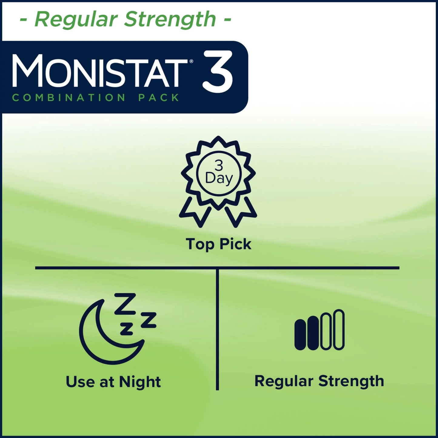 MONISTAT® 3-Day Treatment Combination Pack Ovule® Vaginal Antifungal 200 mg / 2% Strength Ovule® insert 3 Per Box Applicator (1231448_BX)