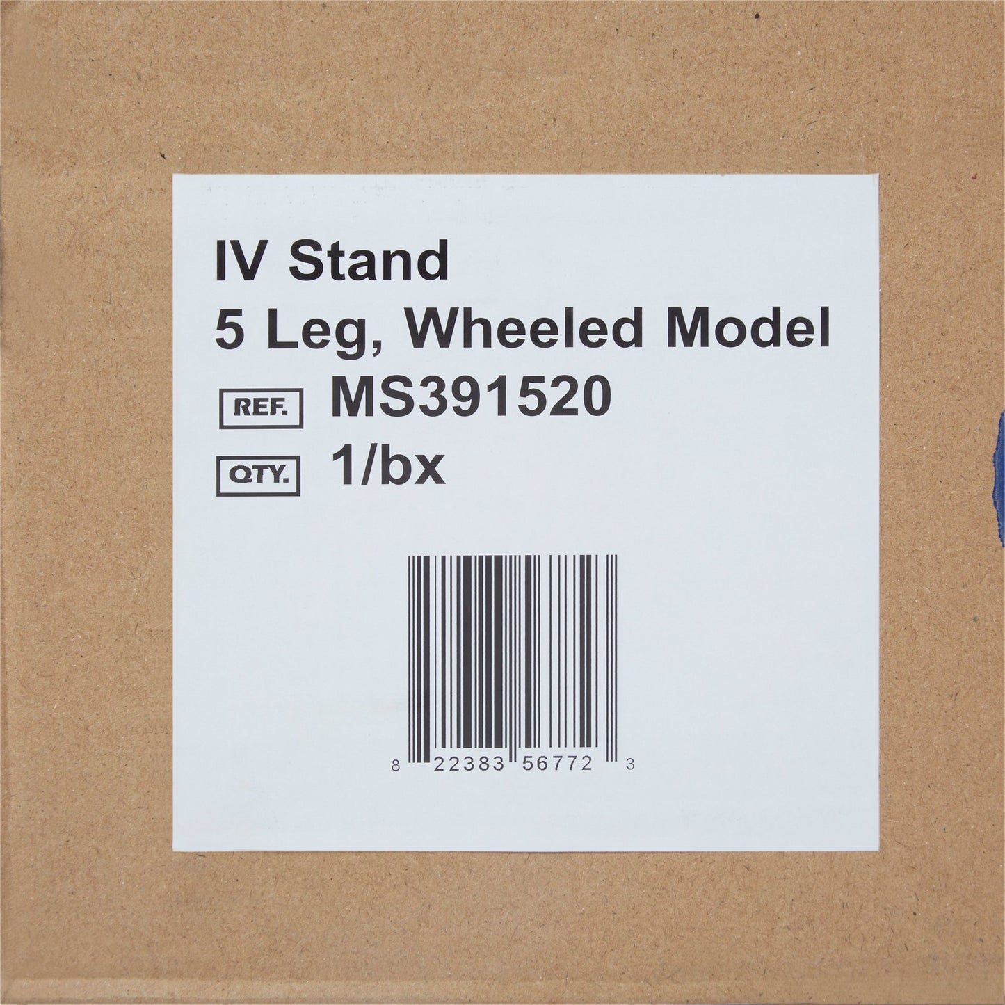 drive™ Disposable IV Stand Floor Stand 2 Hooks 5 Legs with Casters (1139254_CS)