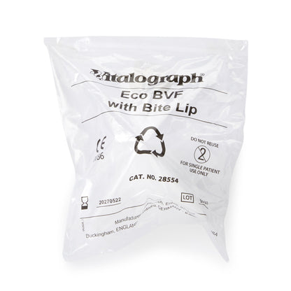 Vitalograph Medical Eco BVF Filter BVF with Plastic Bite Lip (75) For MediSoft and Office Spirometers (1130074_BX)