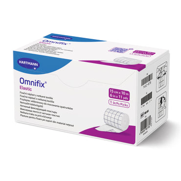 Omnifix® Elastic Dressing Retention Tape with Liner White 6 Inch X 11 Yard Nonwoven NonSterile (1119317_RL)