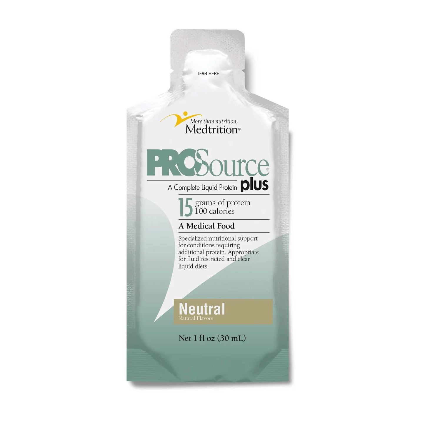 ProSource® Plus Oral Supplement Neutral Flavor Liquid 1 oz. Pouch (577357_CS)