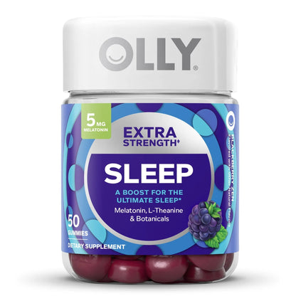 OLLY® Extra Strength Sleep Sleep Aid 50 per Bottle Gummy 5 mg - 100 mg Strength (1249515_BT)