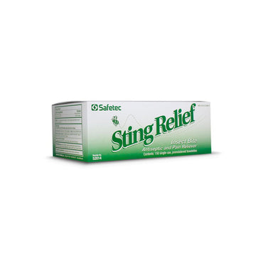 Safetec® Sting and Bite Relief Ethyl Alcohol / Lidocaine Towelette Individual Packet (996218_CS)
