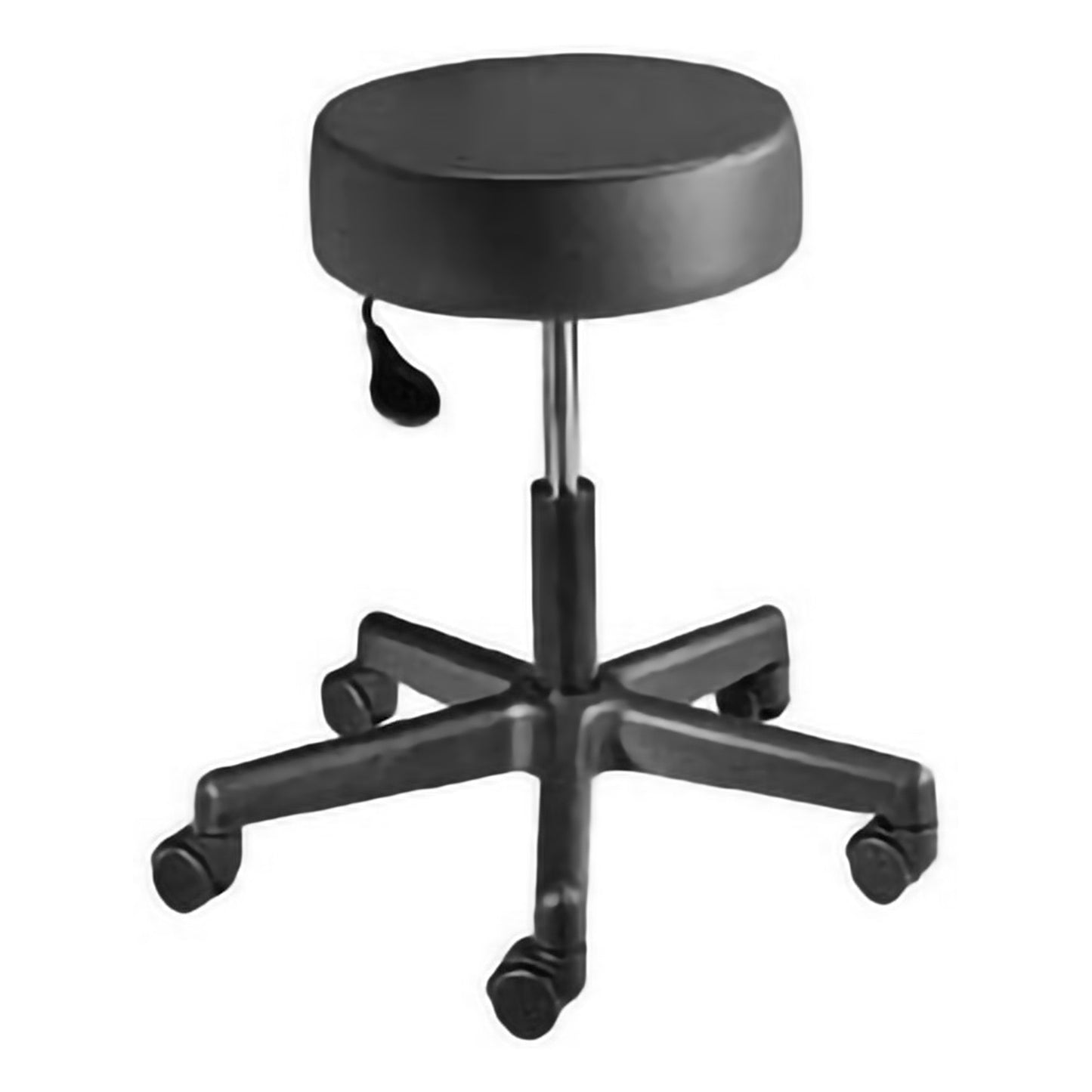 McKesson Exam Stool Backless Pneumatic Height Adjustment 5 Casters Black (566998_EA)