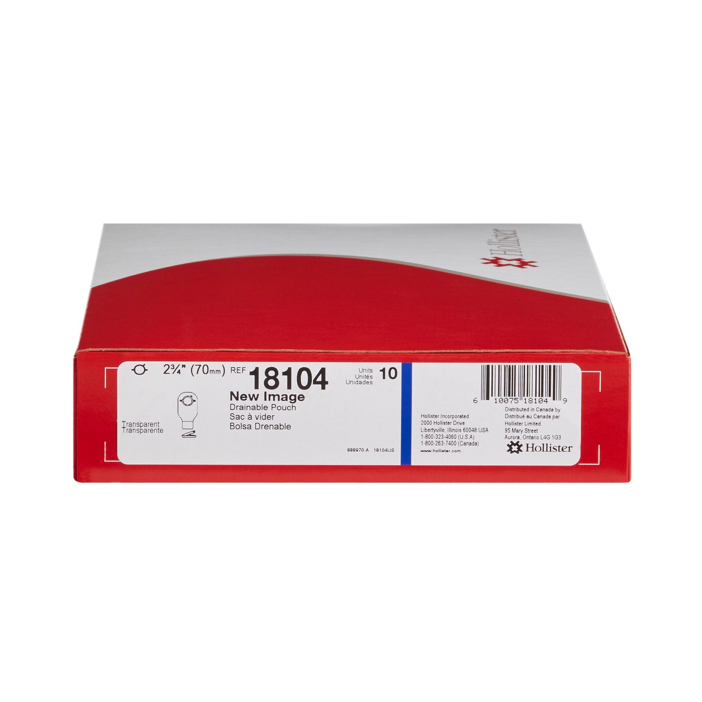 New Image™ Colostomy Pouch Two-Piece System 12 Inch Length 2-3/4 Inch Stoma Drainable (400979_BX)