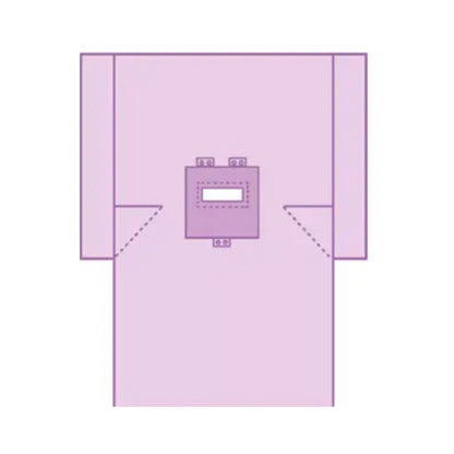 Cardinal Abdominal Drape Transverse Laparotomy Drape 100 W X 77 W X 122 L Inch Sterile (285318_CS)