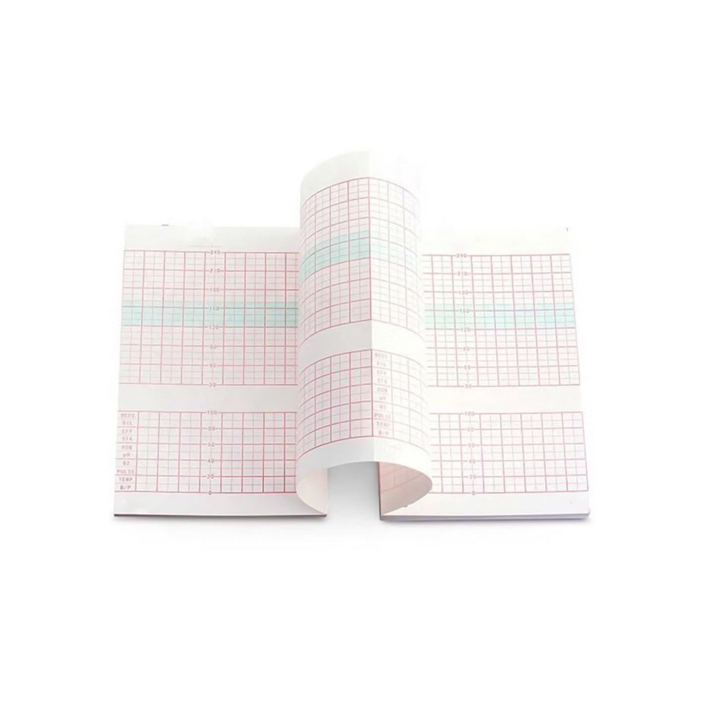 Edan® Recording Chart Paper Roll Red Grid (1051250_BX)