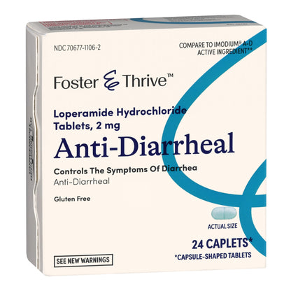 Foster & Thrive™ Anti-Diarrheal 2 mg Strength Caplet 24 per Box (1238929_CT)