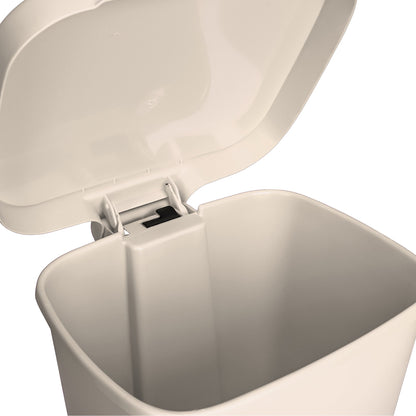 McKesson Trash Can 32 Quart / 8 gal. Beige Plastic Rectangular (1223711_CS)