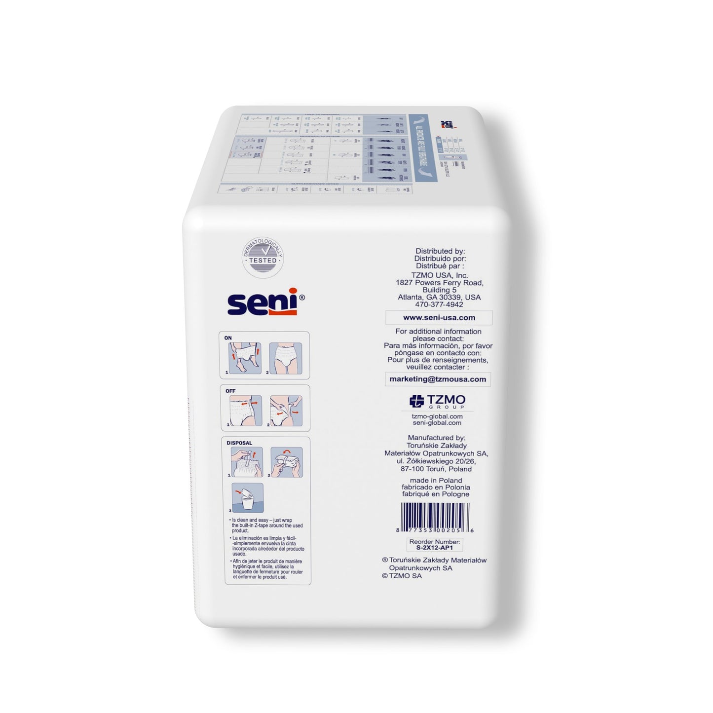 Seni® Active Super Plus Unisex Adult Absorbent Underwear Pull On with Tear Away Seams 2X-Large Disposable Heavy Absorbency (1226547_PK)