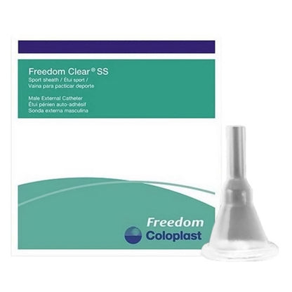 Freedom Clear® SS Male External Catheter Self-Adhesive Seal Silicone Small (461687_EA)