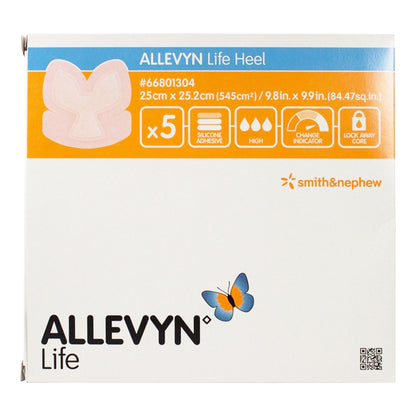 Allevyn Life Foam Dressing 9-4/5 X 9-9/10 Inch With Border Film Backing Silicone Gel Adhesive Heel Sterile (863007_EA)