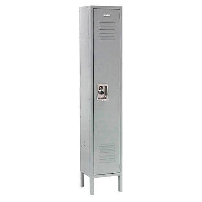 Global Industrial Infinity 1-Tier 1 Door Locker, 12"W x 12"D x 66"H, Gray, Unassembled (WB254109GY)