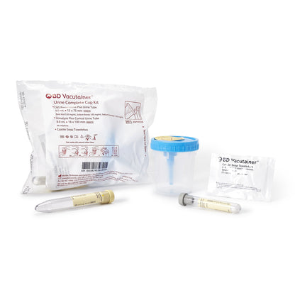 BD Vacutainer® Urine Specimen Collection Kit 4 mL / 8 mL Plastic Collection Cup / Collection Tube Sterile (492908_CS)