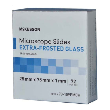 McKesson Microscope Slide 25 X 75 X 1 mm Extra-Frosted End (938363_CS)