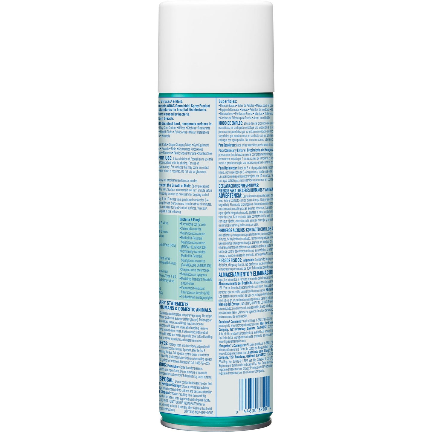Clorox Commercial Solutions® Clorox® Surface Disinfectant Alcohol Based Aerosol Spray Liquid 19 oz. Can Fresh Scent NonSterile (585450_EA)