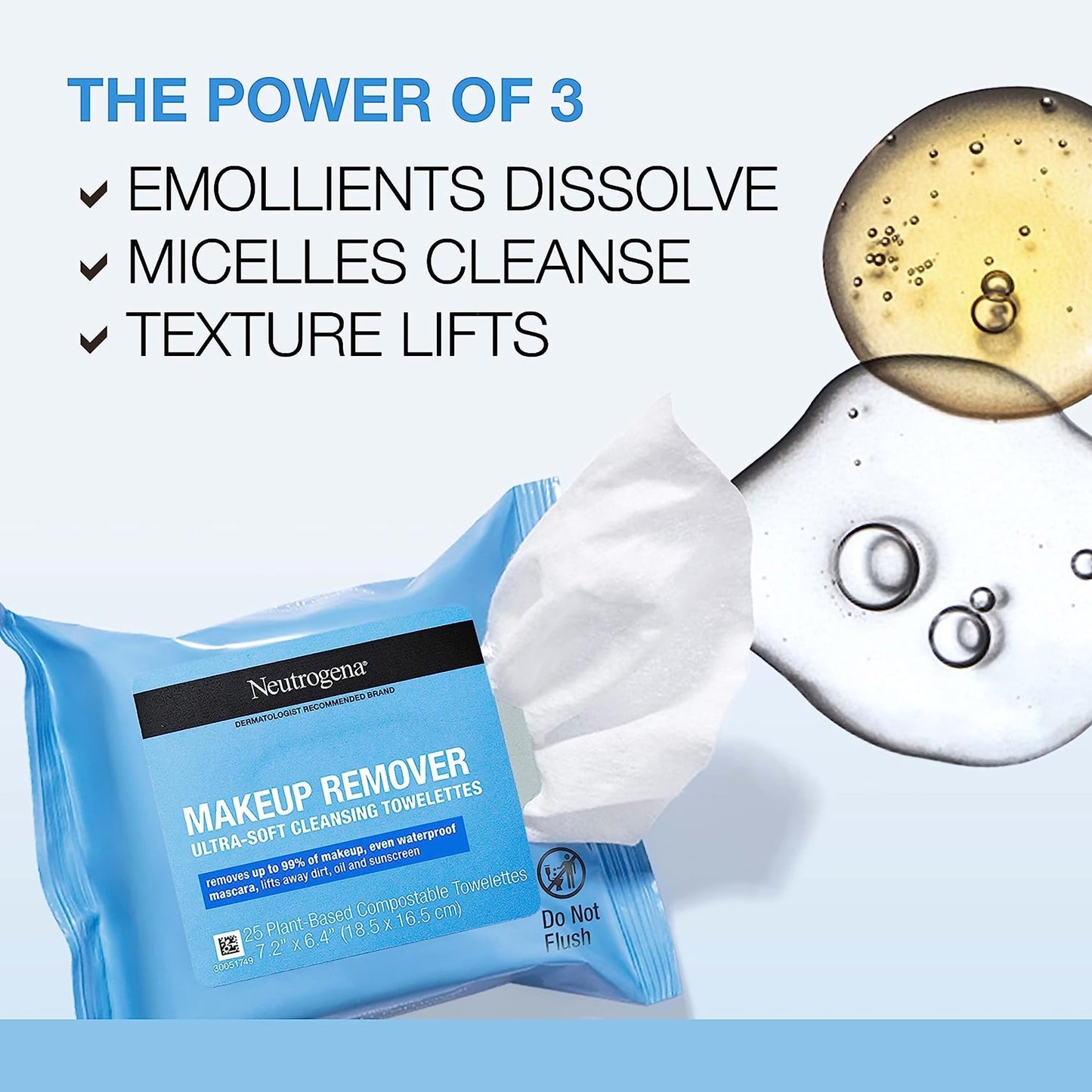 Neutrogena® Makeup Remover Wipe Soft Pack Scented (1228807_EA)