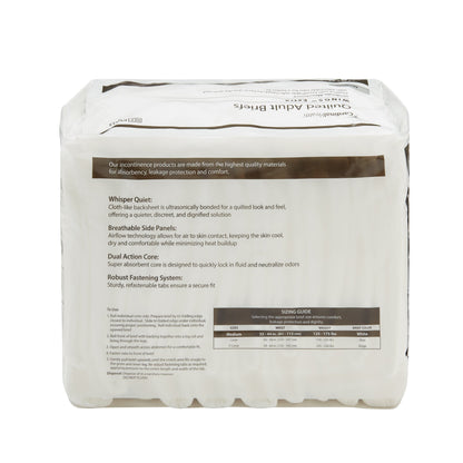 Wings™ Extra Quilted Unisex Adult Incontinence Brief Medium Disposable Moderate Absorbency (780352_CS)
