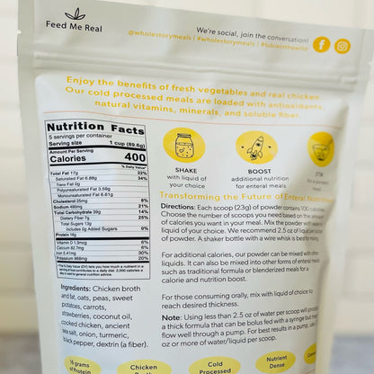 Whole Story Meals Oral Supplement Chicken / Peas / Carrot Flavor 16 oz. Pouch Powder (1223929_CS)