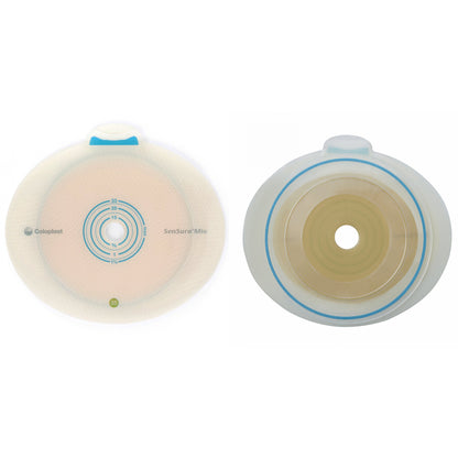 SenSura® Mio Flex Ostomy Barrier Trim to Fit, Extended Wear Elastic Adhesive 40 mm Flange Green Code System 3/8 to 1-5/16 Inch Opening (883912_BX)