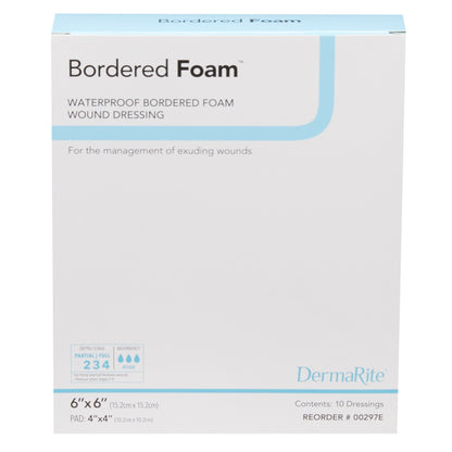 BorderedFoam® Foam Dressing 6 X 6 Inch With Border Waterproof Backing Nonacrylic Adhesive Square Sterile (773141_EA)