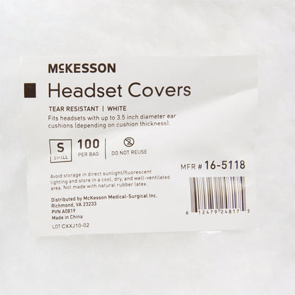 McKesson Sanitary Headset Cover Small For Earmuff of Most Headphones (1162212_BG)