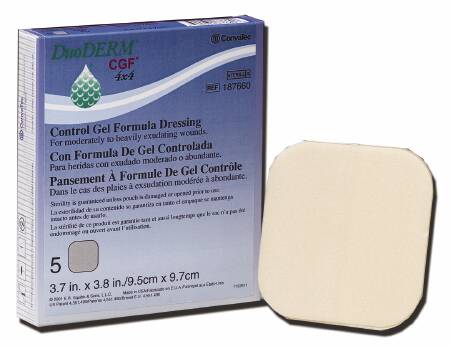 DuoDERM® CGF® Hydrocolloid Dressing Foam Backing 6 X 6 Inch Square Hydrocolloid (192069_EA)