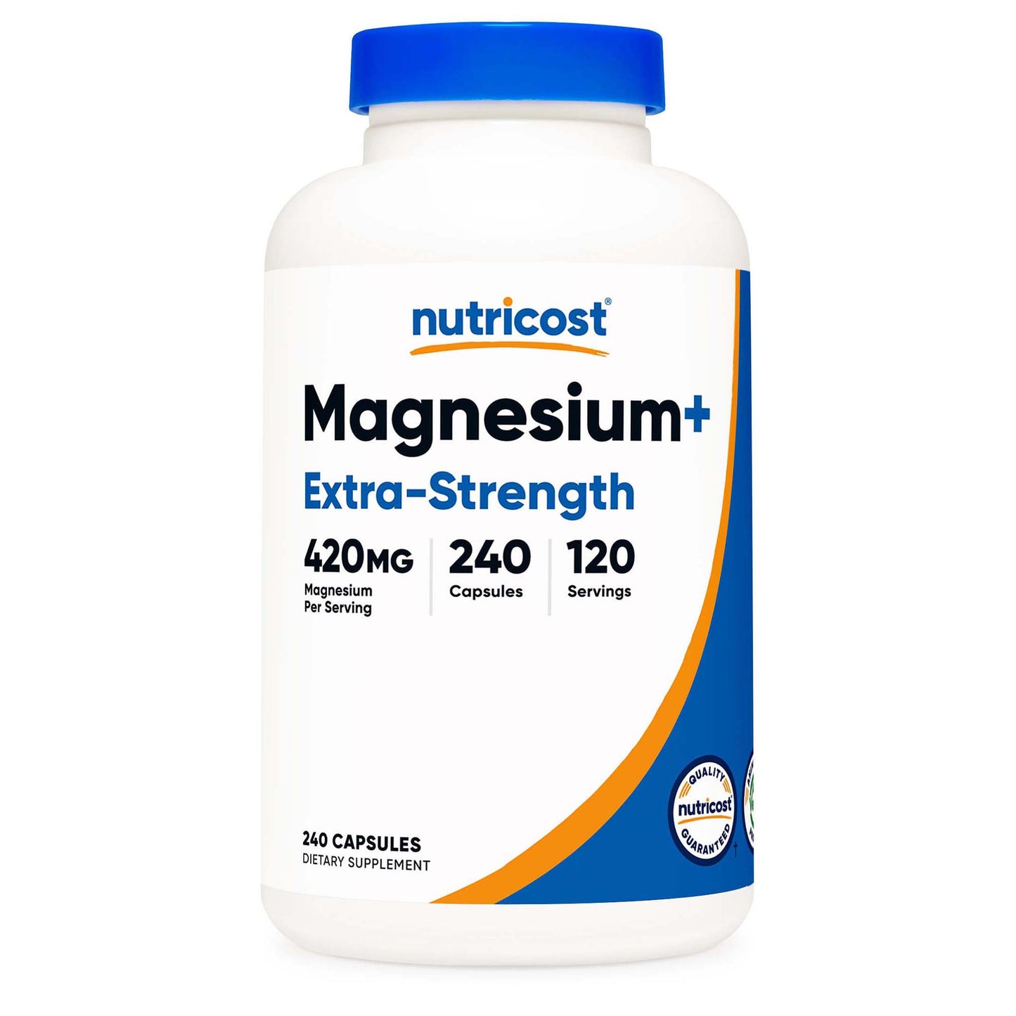 nutricost® Dietary Supplement Magnesium Citrate 420 mg Strength Capsule 240 Per Bottle (1270274_BT)
