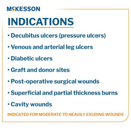 McKesson Gelling Fiber Wound Dressing 3/4 X 18 Inch Ribbon Sterile (1138626_BX)