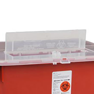 Sharps-A-Gator™ Sharps Container Red Base 15-1/2 H X 21-1/2 W X 12 D Inch Horizontal Entry 10 Gallon (222861_EA)