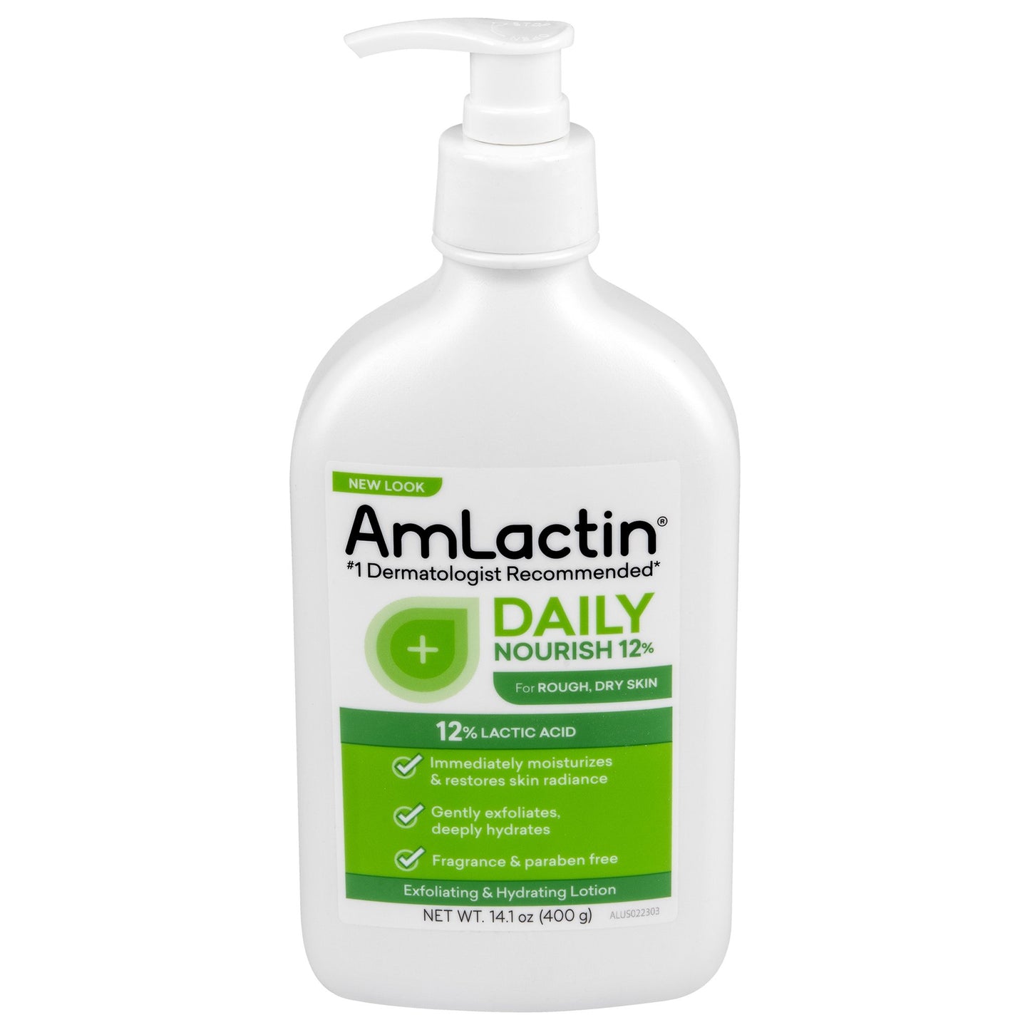 Amlactin® Daily Hand and Body Moisturizer 14.1 oz. Pump Bottle Unscented Lotion (1215064_EA)