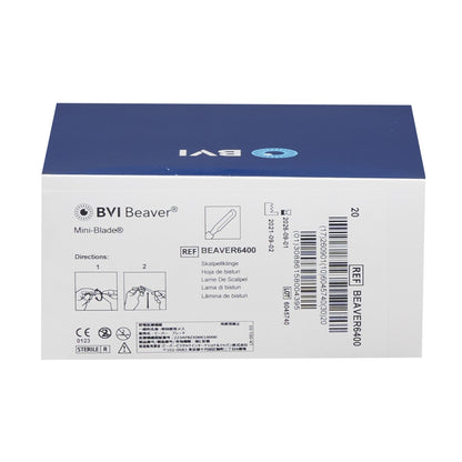 Beaver® 6400 Mini-Blade® Surgical Blade Stainless Steel No. 6400 Sterile (802055_BX)