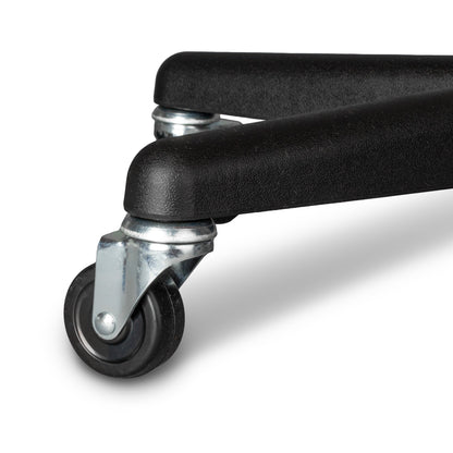 Tech-Med Mobile Instrument Stand Hand Operated Single Post 5-Leg Base Small Tray (640185_EA)