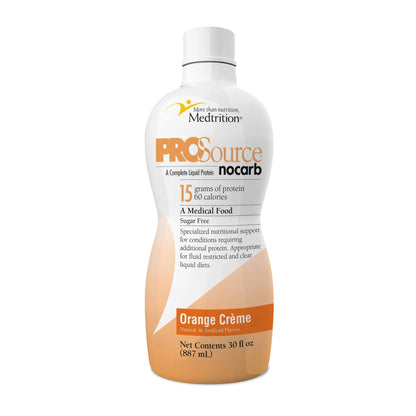 ProSource™ NoCarb Oral Supplement Orange Crème Flavor Liquid 32 oz. Bottle (740332_CS)