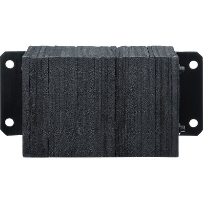 Global lndustrial Heavy Duty Dock Bumper, Rectangular 20Wx10H, Black (WB988027)