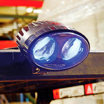 Global Industrial Forklift Pedestrian Safety LED Warning Spotlight, Blue (WB988717)