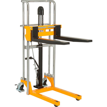 Global Industrial Manual Lift Stacker, 47" Lift, 880 Lb. Capacity (WB988934)