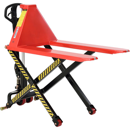 Global Industrial Manual High-Lift Skid Jack Truck, 3300 lb. Capacity, 27"W x 45"L Forks (WB989006)