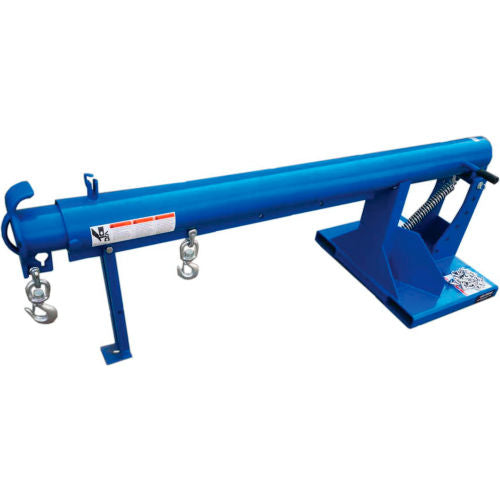 Global Industrial Adjustable Pivoting Forklift Jib Boom Crane, 86-5/8"-146-5/8"L,6000 Lbs.Cap. (WB989043)