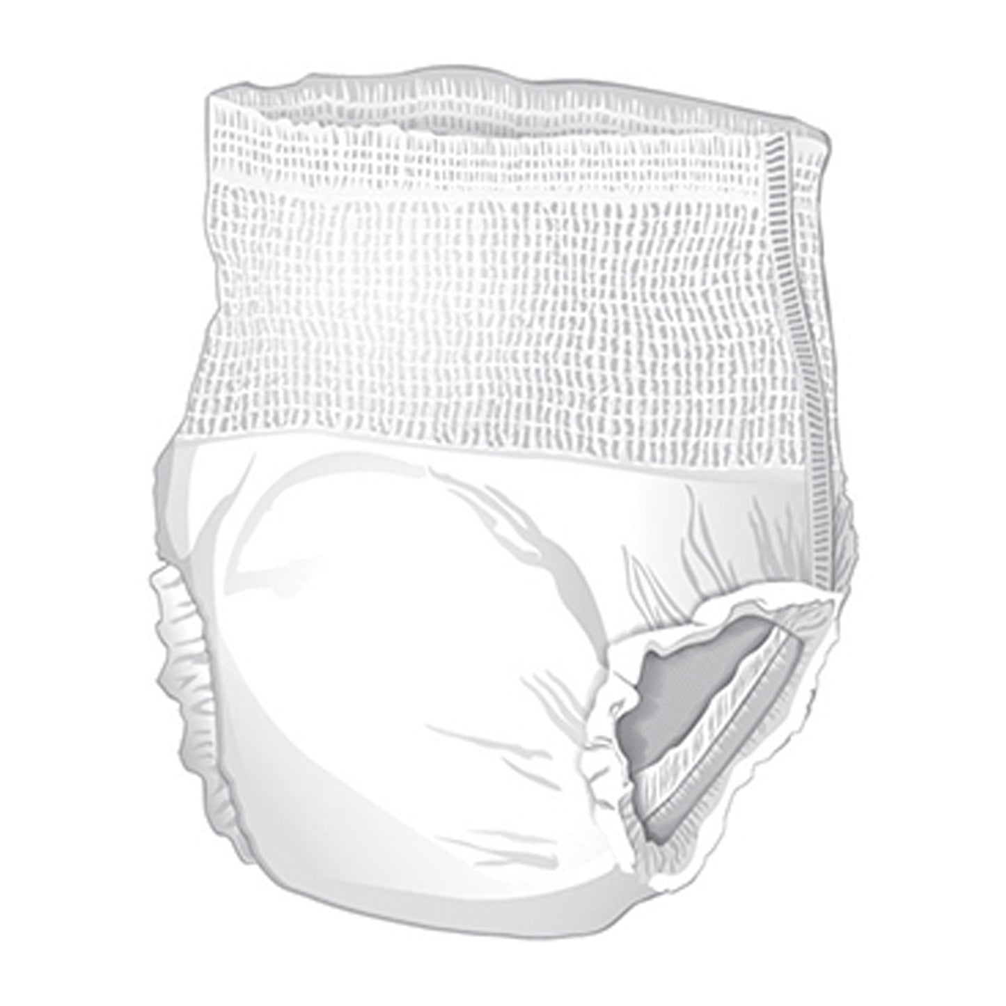 McKesson Unisex Adult Absorbent Underwear Pull On with Tear Away Seams Small Disposable Moderate Absorbency (1222510_BG)