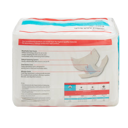 Wings™ Plus Quilted Unisex Adult Incontinence Brief Medium Disposable Heavy Absorbency (630819_CS)