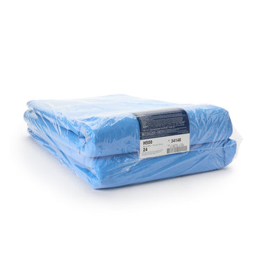 QUICK CHECK* H500 Sterilization Wrap White / Blue 48 X 48 Inch Dual Layer SMS Polypropylene Steam / EO Gas / Hydrogen Peroxide (809427_CS)